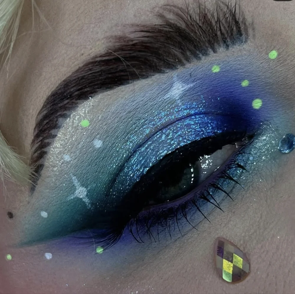 🧚‍♀️WINTER BLUE Lime Crime Diamond Dust Iridescent Eye and Brow Topper NWT